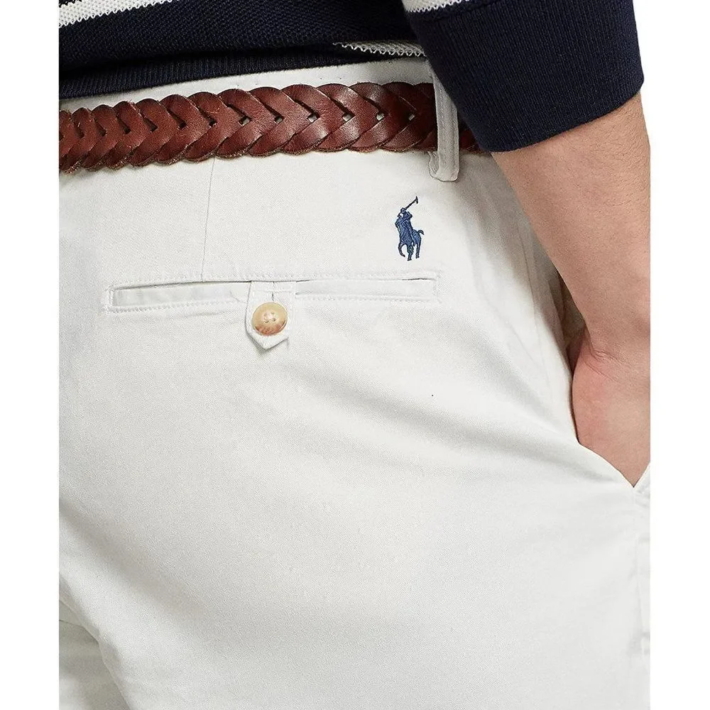 Polo Ralph Lauren Men's Stretch Classic-Fit 9 Shorts - White Size 35